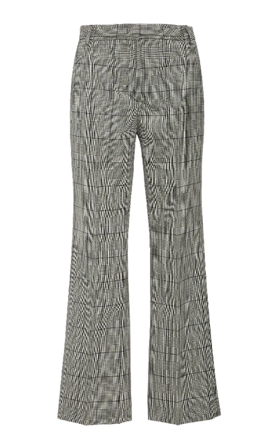 Shop Red Valentino Cropped Flare Pants In Print