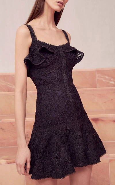 Shop Alexis Linzi Lace Mini Dress In Black
