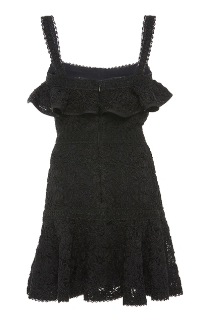 Shop Alexis Linzi Lace Mini Dress In Black