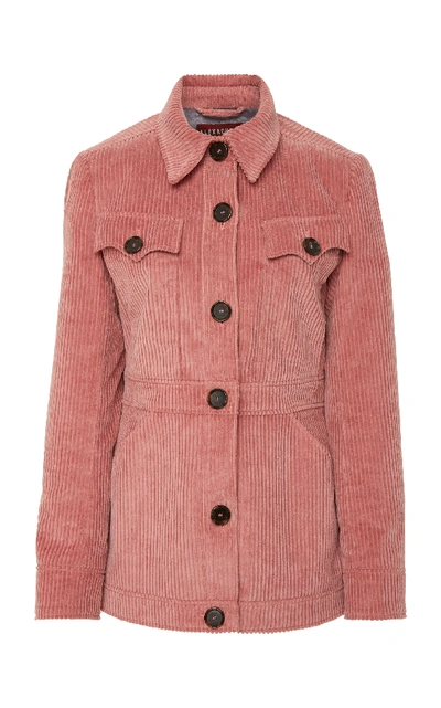 Shop Alexa Chung Corduroy Jacket In Pink