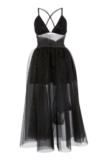 Shop Rosie Assoulin Tulle December 31st Dress In Black