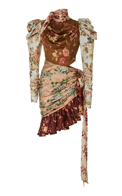 Shop Zimmermann Tempest Silk Floral Mini Dress