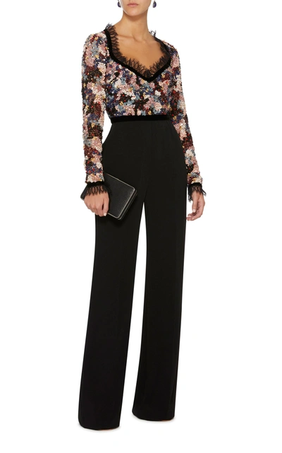 Shop Elie Saab Floral Embellished Jumpsuit