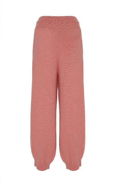 Shop Barrie Cashmere Jogging Pants In Pink