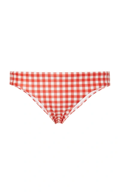 Shop Verde Limon Tunas Low Rise Bottom In Red