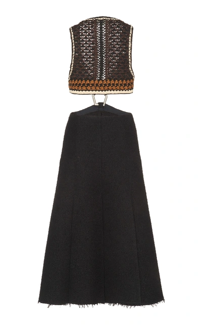 Shop Proenza Schouler Cutout A-line Dress In Black