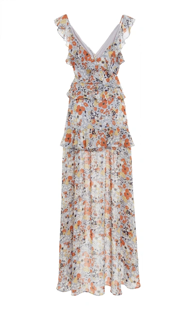 Shop Alexis Jewell Ruffled Dress In Floral