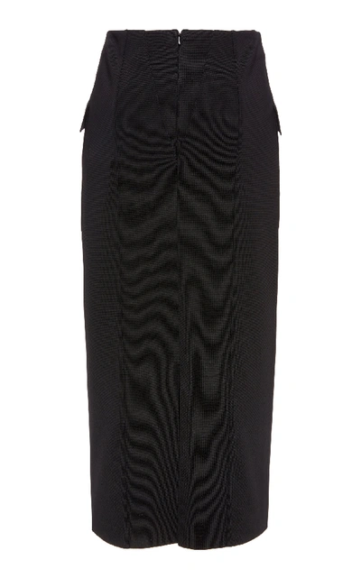 Shop Givenchy High-rise Crepe Skirt In Black