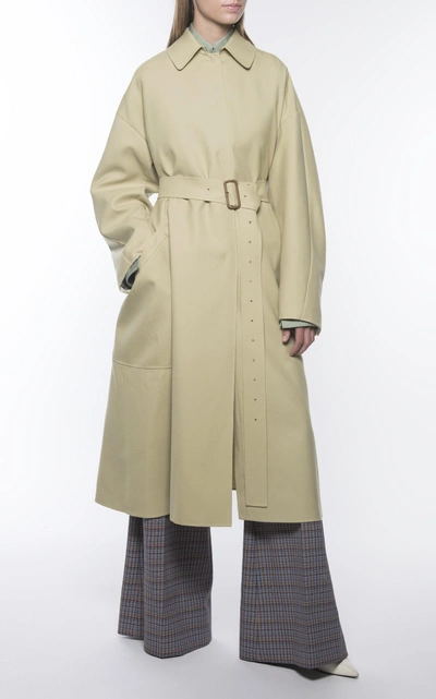 Shop Cyclas Worsted Wool W-face Coat In Neutral