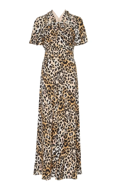 Shop Temperley London Wild Cat Midi Dress In Animal