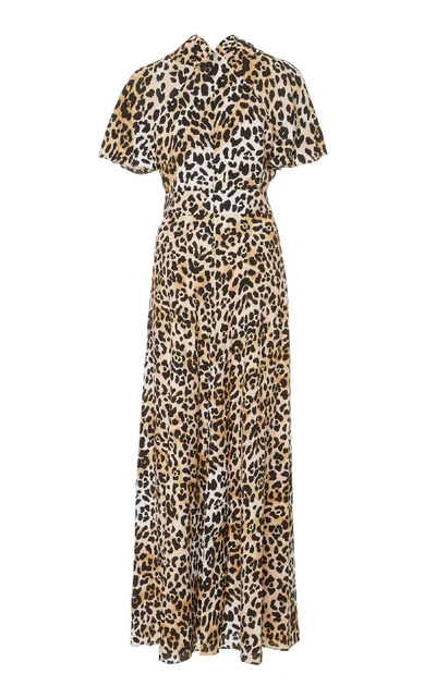 Shop Temperley London Wild Cat Midi Dress In Animal