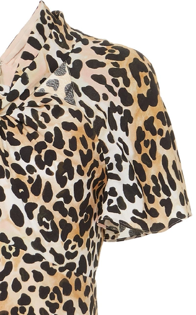 Shop Temperley London Wild Cat Midi Dress In Animal