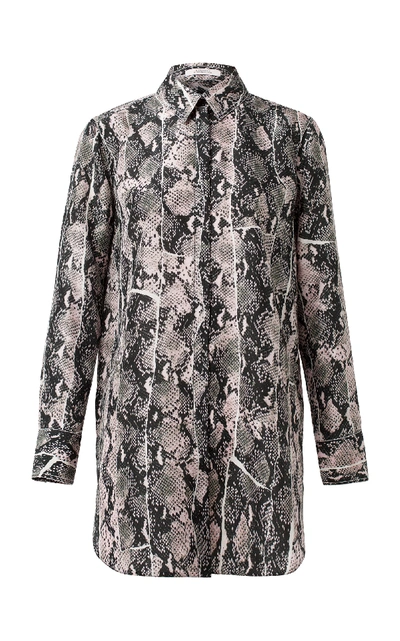 Shop Dorothee Schumacher Snake-print Silk Shirt In Animal