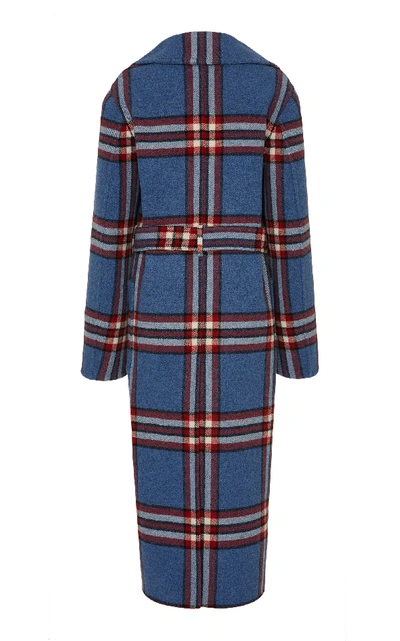 Shop Joseph Teodor Belted Checked Cashmere Coat In Plaid