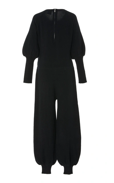 Shop Madeleine Thompson Empoli Cashmere Jumpsuit In Black