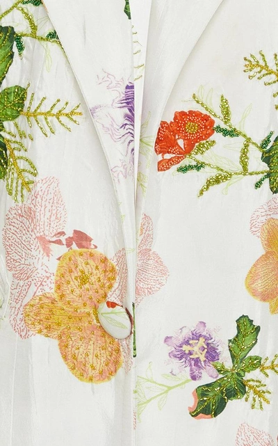 Shop Verandah Hand Beaded Resort Jacket In Floral