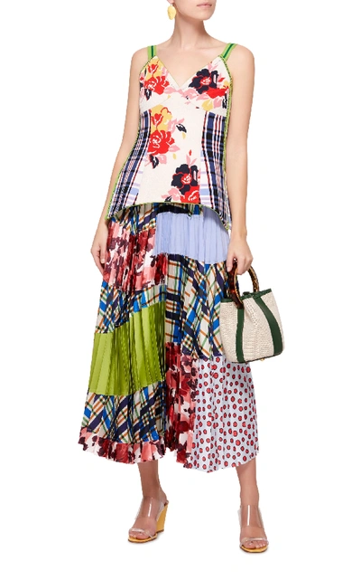 Shop Marni Multi Print Midi Skirt