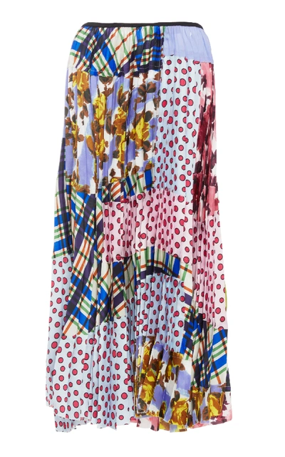 Shop Marni Multi Print Midi Skirt