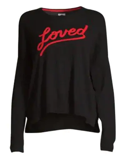 Shop Sundry Loved Sweater In Black