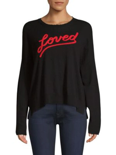 Shop Sundry Loved Sweater In Black