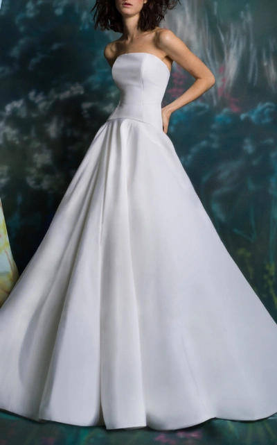 Shop Isabelle Armstrong Bailey Strapless Ballgown In White