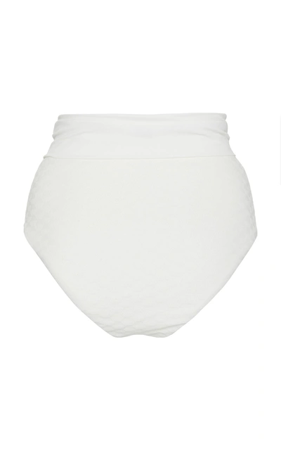 Shop Amaiò Sabine High Waist Bikini Bottom In White