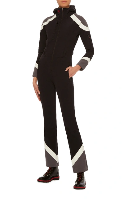 Shop Perfect Moment Allos Colorblocked Catsuit In Black