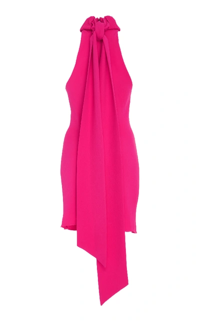 Shop Brandon Maxwell Bow-back Shift Dress In Pink