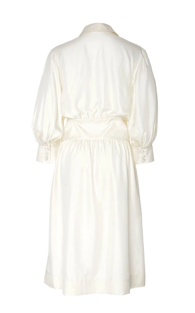 Shop Deitas Karen Silk Corset Dress In White