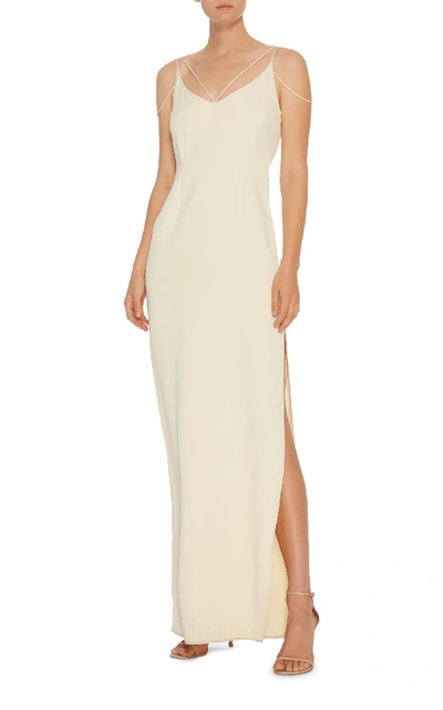 Shop Hensely Shoulder Strap Column Dress In White