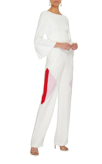 Shop Wendelborn High Waisted Track Pant In White