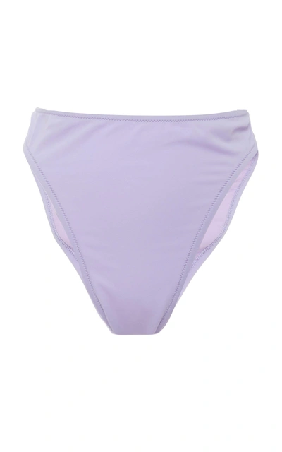 Shop Sian Swim Mara High Waisted Bikini Bottoms In Purple
