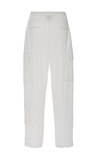 Shop Calcaterra Wide Leg Utility Pant In Ivory