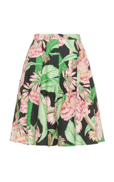 Shop Lena Hoschek Jamaica Short Culottes In Floral