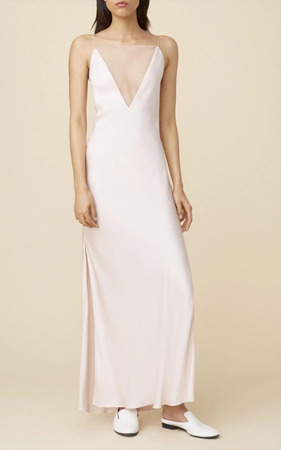 Shop Marina Moscone Gia Slip Dress In Pink