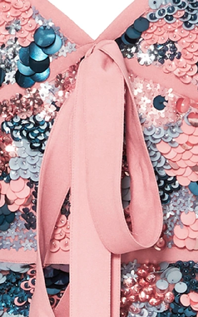 Shop Elie Saab Embellished Gown In Pink