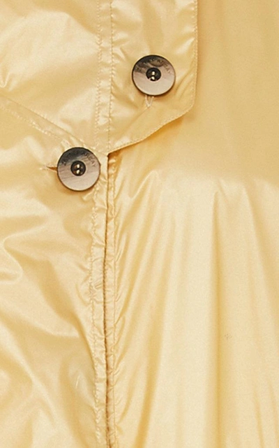 Shop Zeynep Arcay Long Hooded Rain Coat In Yellow