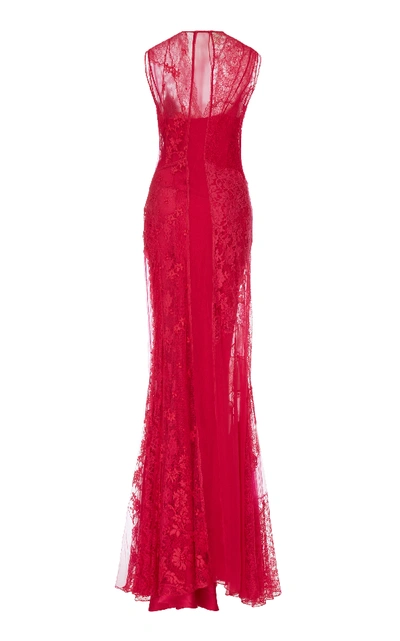 Shop Givenchy Sleeveless Evening Dress In Pink