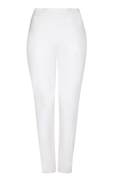Shop Safiyaa Adrianna Slim Leg Pants In White