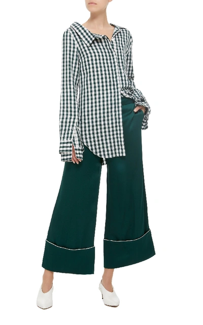 Shop Monse Wide Leg Pajama Pant In Green