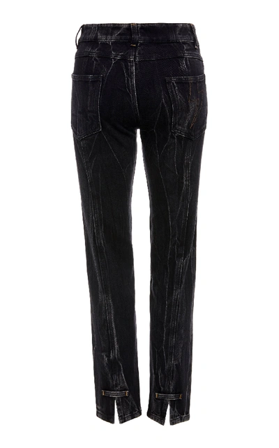 Shop Givenchy High-rise Denim Jeans In Black