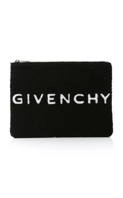 Shop Givenchy Logo Towel Pouch In Black