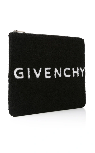 Shop Givenchy Logo Towel Pouch In Black