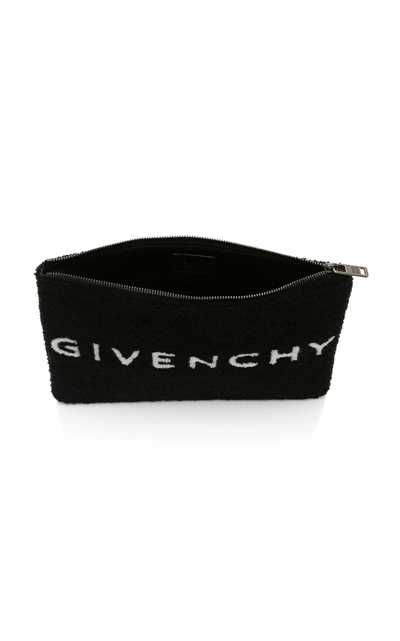 Shop Givenchy Logo Towel Pouch In Black