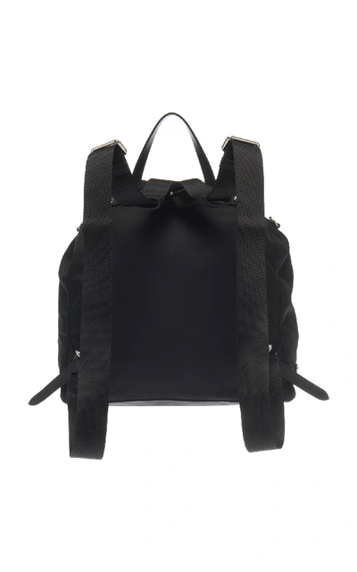Shop Prada Studded Shell Backpack In Black