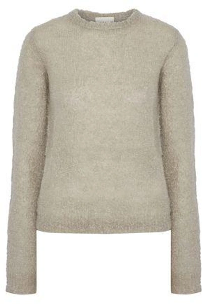 Shop Simon Miller Woman Tatum Mohair And Silk-blend Sweater Stone