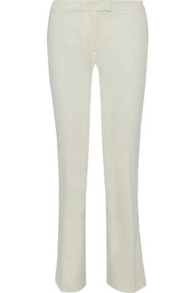 Shop Joseph Woman Finley Cotton-blend Tapered Pants Ivory