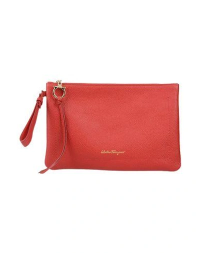 Shop Ferragamo Handbag In Red