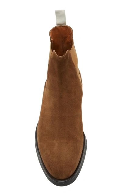 Shop Common Projects Suede Chelsea Boots In Neutral