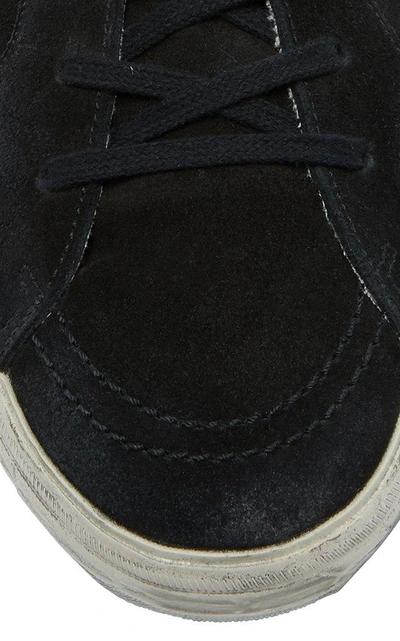 Shop Golden Goose High-top Suede Slide Sneakers In Black